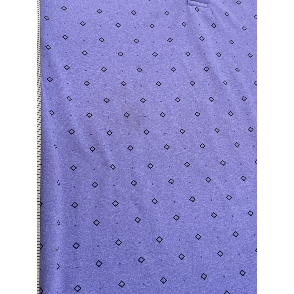 Walter Hagen‎ 11 Majors Mens XL Purple Geometric Diamond Print Golf Polo Shirt - Picture 6 of 7